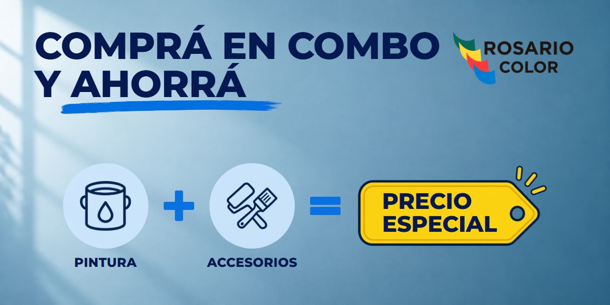 Comprá en combo y ahorrá: pintura más accesorios a precio especial