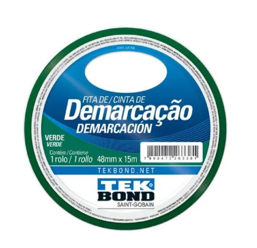 Cinta Silver Demarcación Verde 48 x 1500 mm