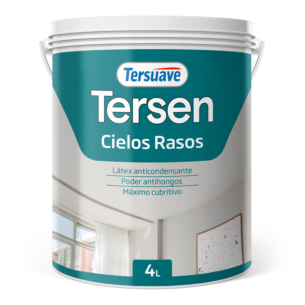 Latex Cielorrasos Tersen Blanco Mate 4 L