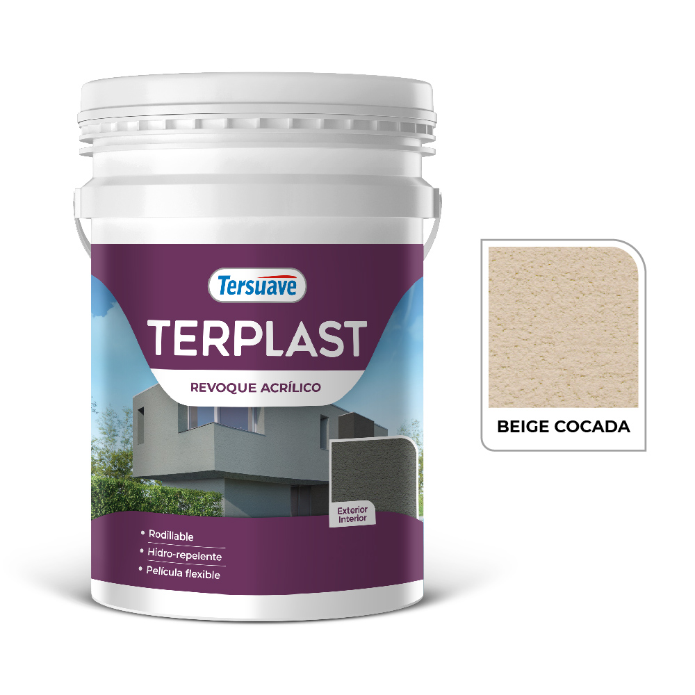 Terplast Revoque Acrilico Beige Cocada 25 KG