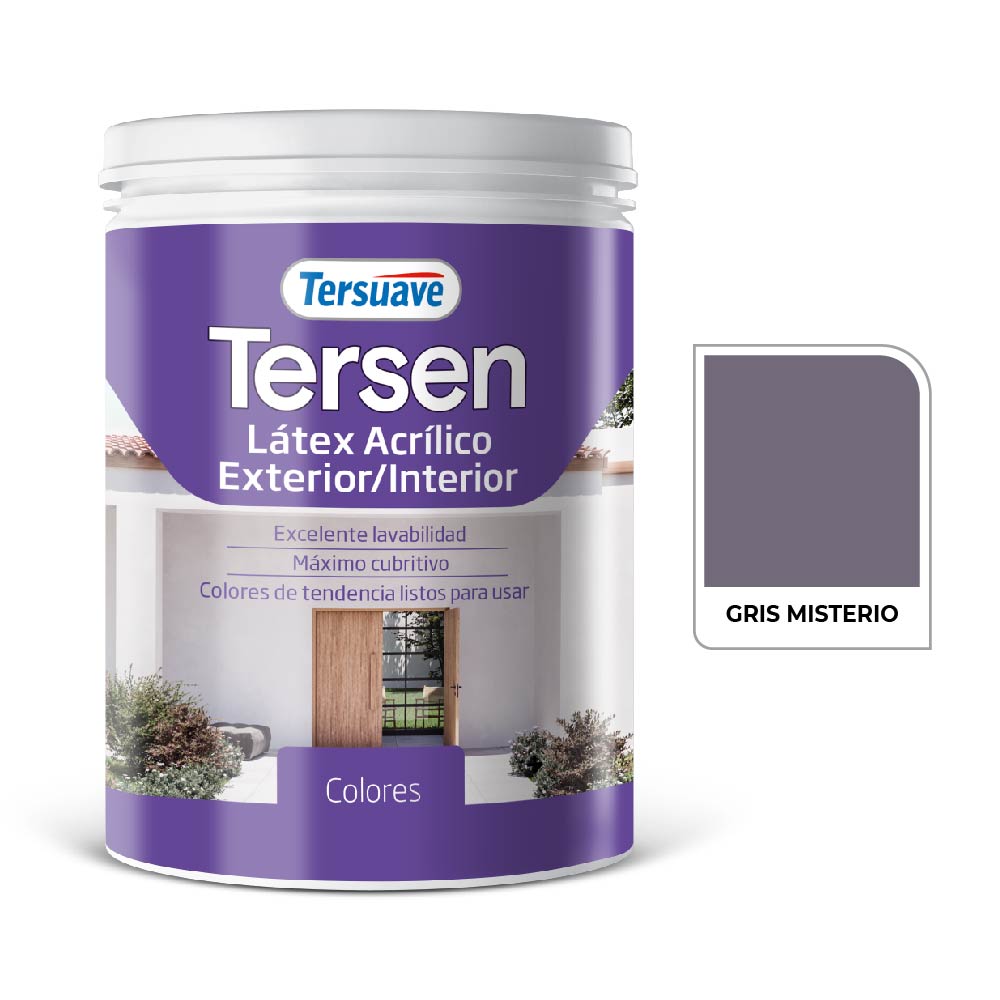 Latex Exterior-Interior Tersen Gris Misterio 1 L