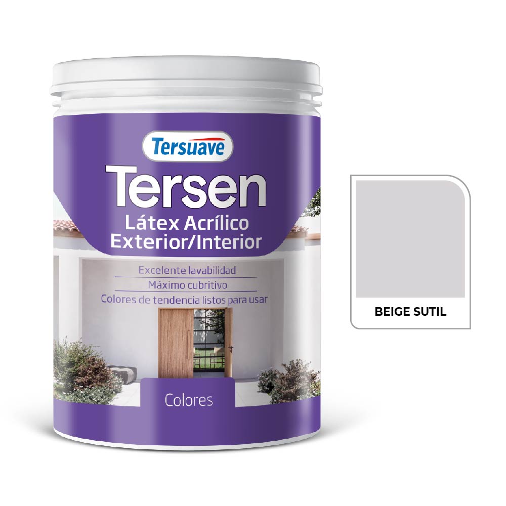 Latex Exterior-Interior Tersen Beige Sutil 1 L