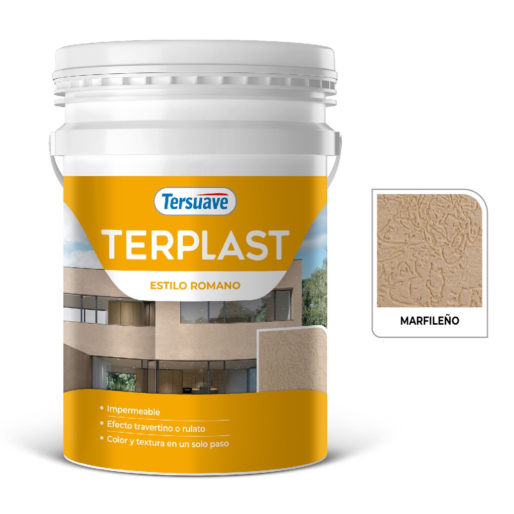 Terplast Romano Medio Tersuave Marfileño 25 Kg
