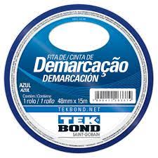 [708192] Cinta Silver Demarcación Azul 48 x 1500 mm