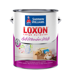 [12434] Loxon Latex Interior Antimanchas Blanco Mate 1 L