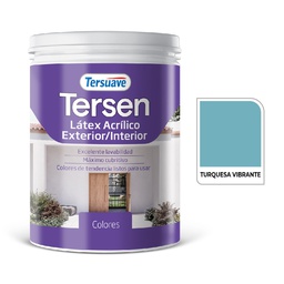 [9365] Latex Exterior-Interior Tersen Turquesa Vibrante 1 L