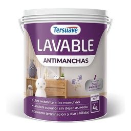 [4587] Lavable Antimanchas Interior Tersuave Blanco Mate 4 L